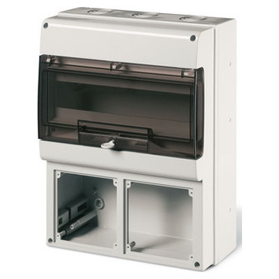 Корпус на 16 модулей и 2 поста с основанием 136х125 мм. (упак. 1шт), ДКС DIS6724216