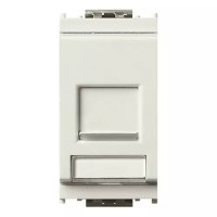 Vimar Розетка RJ45 CAT 5E UTP T568A/B, белая, 16358.8.B