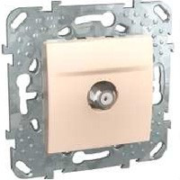 РОЗЕТКА SAT, одиночная, БЕЖЕВЫЙ