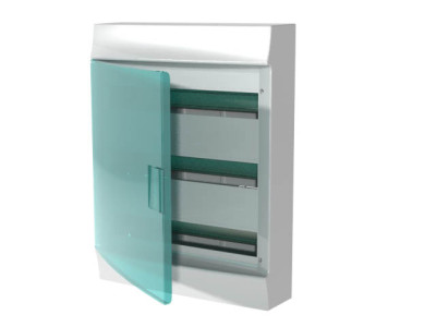 41P18X32 - Бокс настенный Mistral41 54М зеленая дверь(без клемм)