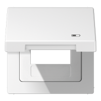 Рамка с подпружиненной крышкой для USB-механизмов, с центральной платой, LS990BFKLUSBWW Рамка с подпружиненной крышкой для USB-механизмов, с центральной платой, LS990BFKLUSBWW