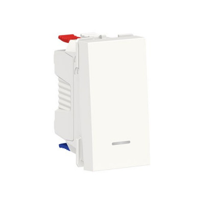 Unica Modular Переключатель 1-клав., с нейтралью, сх.6а, 1 модуль, белый