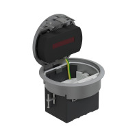 LUK/1,5AL66 Люк в пол на 1,5 поста (45х45мм), с суппортом и коробкой, сталь IP66