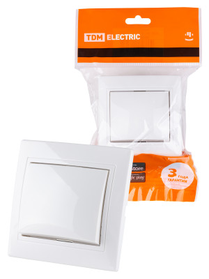 Выключатель 1 кл. 10А белый "Таймыр" TDM Electric, SQ1814-0001