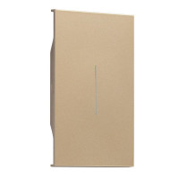 Клавиша 2-ух модульная цвет-шампань матовый Meiton, ACH01M2