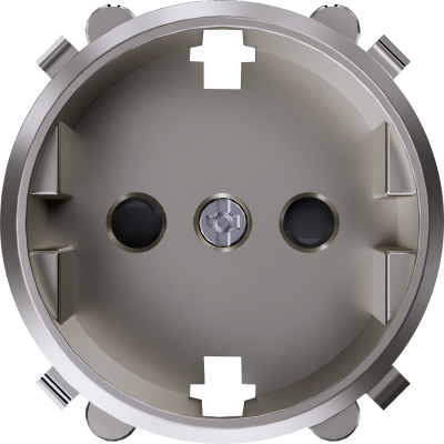 Donel D16 шампань Накладка для розетки Schuko с заземлением, со шторками 16A 250 В~, DO22051