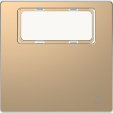 D-Life Клавиша 1-ная, с полем для надписи, звонок, шампань