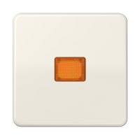 Клавиша с оранжевым окошком для выключателя с подсветкой; слоновая кость, CD590KO Клавиша с оранжевым окошком для выключателя с подсветкой; слоновая кость, CD590KO