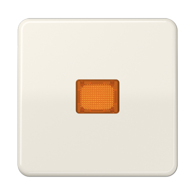 Клавиша с оранжевым окошком для выключателя с подсветкой; слоновая кость, CD590KO