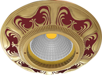 FD1006ROEN Fede Светильник встраиваемый SMALTO ITALIANO, Ruby Red