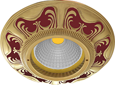 FD1006ROEN Fede Светильник встраиваемый SMALTO ITALIANO, Ruby Red