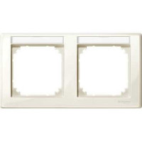 M-Smart Рамка 2-ная с полем для надписи гориз., беж.