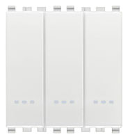 Vimar Выключатель тройной 1P 20AX белый, 20003.B