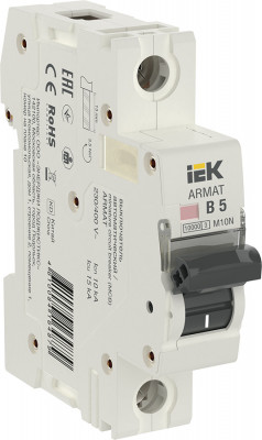 ARMAT Автоматический выключатель M10N 1P B 5А IEK, AR-M10N-1-B005