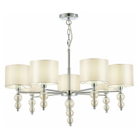 Evoluce SLE105703-07 Светильник подвесной Хром/Светло-бежевый E14 7*40W