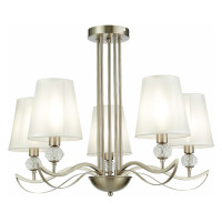 Evoluce SLE111203-05 Светильник потолочный Никель, прозрачный/Белый E14 5*40W