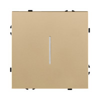 Выключатель 1-клавишный 10А/250В с LED подсветкой, золотой Kollinger Eclipse EC-007GD Выключатель 1-клавишный 10А/250В с LED подсветкой, золотой Kollinger Eclipse EC-007GD