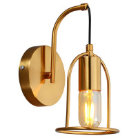 LUSSOLE Boone Бра, цвет основания - блестящее золото, 1x40W E27, LSP-8424