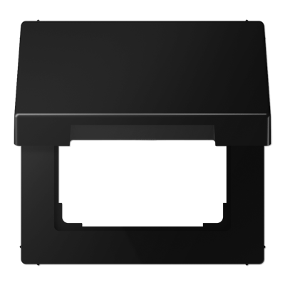 Откидная крышка для устройств 50х50; термопласт; черный матовый, LS990BFKLSWM