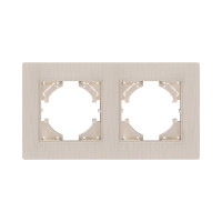 Рамка 2-постовая, золотой Kollinger Eleganz Plex EP2GD