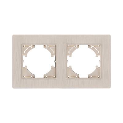 Рамка 2-постовая, золотой Kollinger Eleganz Plex EP2GD