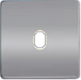 FD04320CB-A Fede Fede Накладка для 1-го тумблера, Bright Chrome/беж.