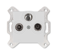 ABB EPJ Levit серый / белый Розетка TV-R-SAT, серый