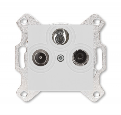 ABB EPJ Levit серый / белый Розетка TV-R-SAT, серый