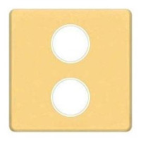 FD04316OR-A Fede Fede Плата монтажная для мех-змов TV/SAT  с 2-мя разъемами, Real Gold/беж.