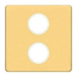 FD04316OR-A Fede Fede Плата монтажная для мех-змов TV/SAT  с 2-мя разъемами, Real Gold/беж.