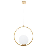 Arte Lamp MATISSE, Подвес, цвет арматуры - АНТИЧНАЯ БРОНЗА, цвет плафона/декора - БЕЛЫЙ, 1х60W E27, A7742SP-1AB