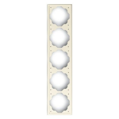 1725-72 1754-0-4316 Impuls Рамка 5-постовая, слоновая кость 2