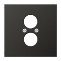 Крышка для 2-х гнезд подключения громкоговорителя; антрацит, AL2962-2AN Крышка для 2-х гнезд подключения громкоговорителя; антрацит, AL2962-2AN