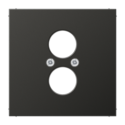 Крышка для 2-х гнезд подключения громкоговорителя; антрацит, AL2962-2AN