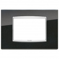 20653.C15 - Vimar Накладка классика для 3 модуля антрацит матовый