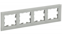 BRITE Рамка 4-мест. РУ-4-2-БрД стекло дым. IEK, BR-M42-G-K30 BRITE Рамка 4-мест. РУ-4-2-БрД стекло дым. IEK, BR-M42-G-K30