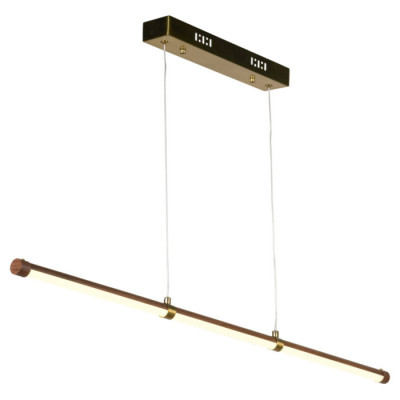 LUSSOLE ABERDEEN Линейно-Подвесной светильник, цвет основания - коричневый, плафон - акрил (цвет - белый), 1x16W LED, LSP-8219