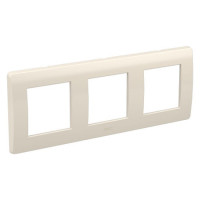ДКС Рамка на 2+2+2 модуля (трехместная), слоновая кость, RAL9001, 75013O
