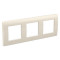 ДКС Рамка на 2+2+2 модуля (трехместная), слоновая кость, RAL9001, 75013O