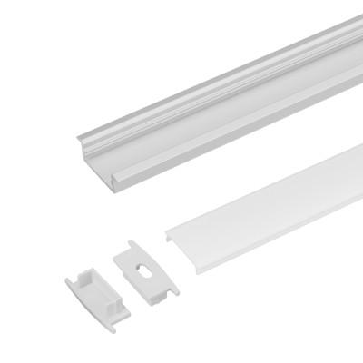 Профиль с экраном ARH-WIDE-F-H10-2000 ANOD+OPAL (Arlight, Алюминий), 036769