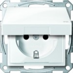 Розетка IP44, без рамки, бел