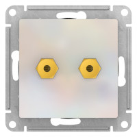 ATN000487 - ATLASDESIGN АУДИОРОЗЕТКА двойная, ЖЕМЧУГ, Systeme Electric ATN000487 - ATLASDESIGN АУДИОРОЗЕТКА двойная, ЖЕМЧУГ, Systeme Electric