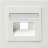 028440 Gira Накладка для коммутационной розетки UAE/IAE с полем для надписи