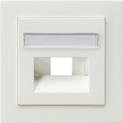 028440 Gira Накладка для коммутационной розетки UAE/IAE с полем для надписи