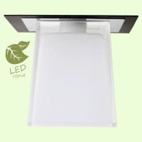 LUSSOLE LENTE Потолочный светильник, цвет основания - хром, плафон - стекло (цвет - белый), 1x6W E14, GRLSC-2500-01