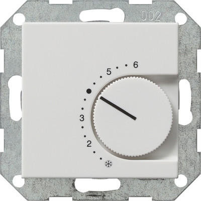 039727 Gira Терморегулятор с переключающим контактом на 24V/10 (4)A