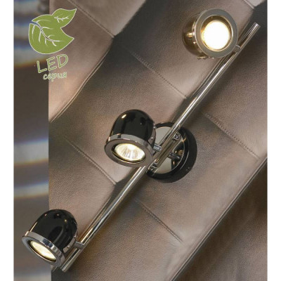 LUSSOLE TIVOLI Спот, цвет основания - черный, плафон - металл (цвет - черный), 3x5,5W GU10, GRLSN-3121-03
