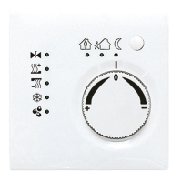 KNX-регулятор с шинным сопряжением с ручкой для установки температуры; белый, LS2178TSWW