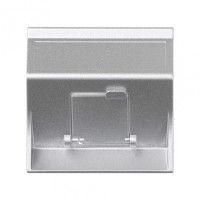 Simon Cima 500 Алюминий Адаптер для 1 шт RJ-45 CJ545.., CJ645.., CJ6A45F + MD67, наклон, крышка, 50х50мм, 50000081-033