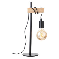 Evoluce SL1142.404.01 Прикроватная лампа Черный, Светлое дерево E27 1*60W